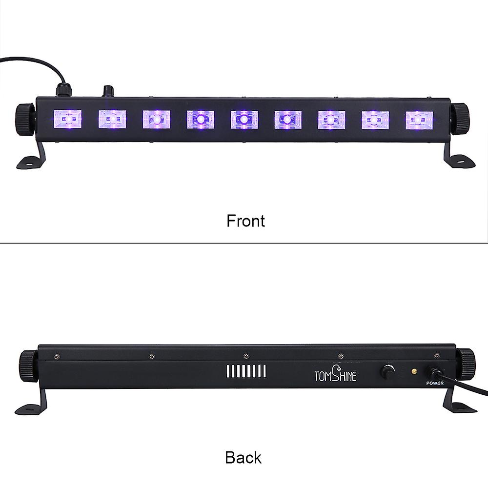 Tomshine Dimmable Led Uv Bar Black Light Lamp Fixture Portable High Bright 9leds Total Power 27w For Bar Club Party Restaurant Atmosphere Decoration N