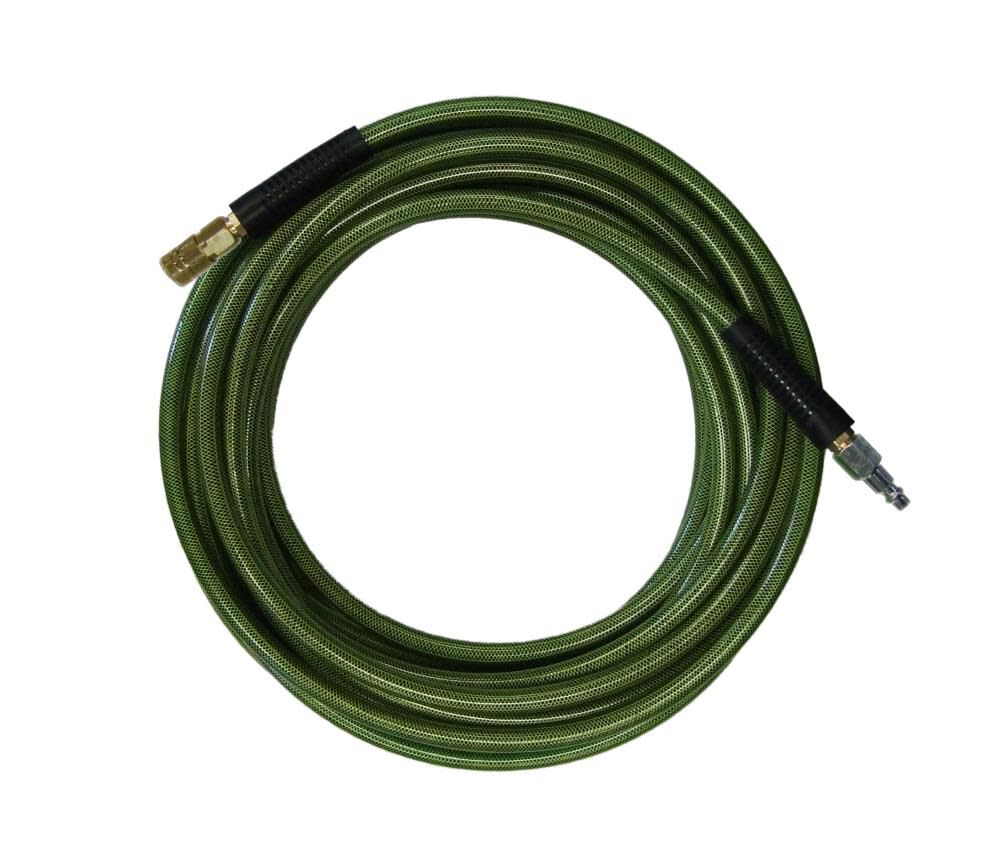 Rolair 3/8In x 100Ft Poly Air Compressor Hose with Fittings 38100POLY from Rolair