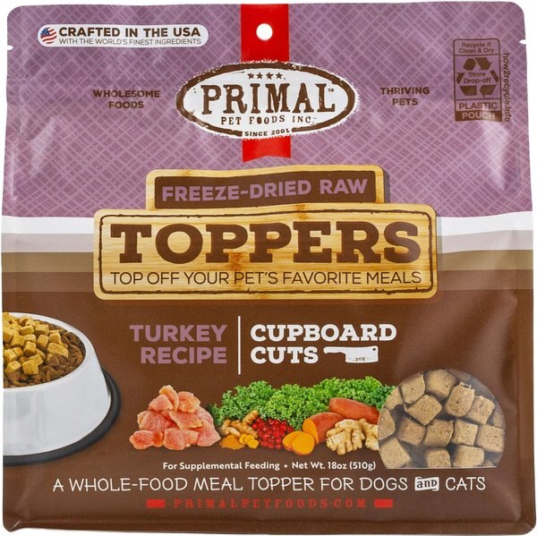 Primal Cupboard Cuts Turkey Grain-Free Freeze-Dried Raw Dog Food Topper