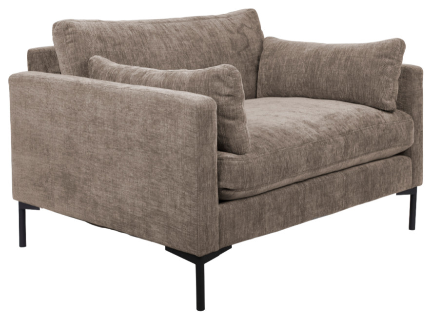 Modern Upholstered Love Seat  Zuiver Summer   Midcentury   Loveseats   by Oroa   Distinctive Furniture  Houzz