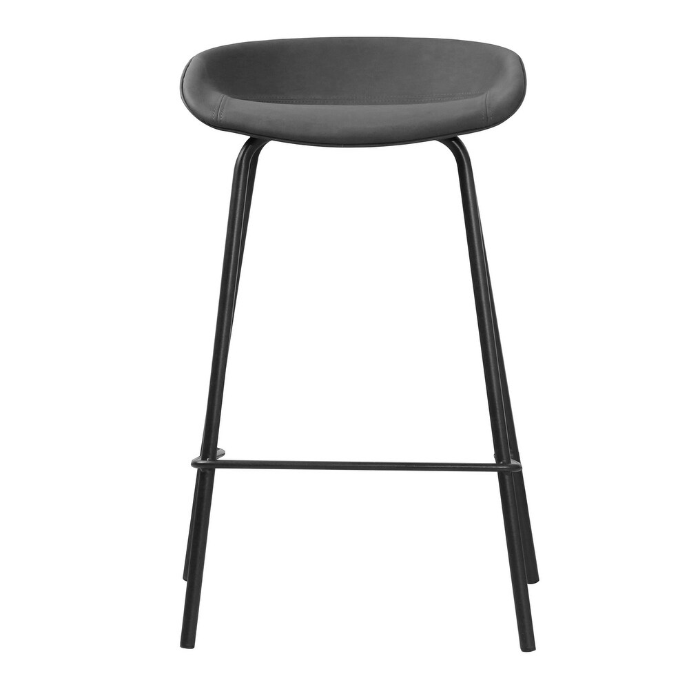 (Set of 2) Mitch Bucket Seat Counter Stool (26 inch)