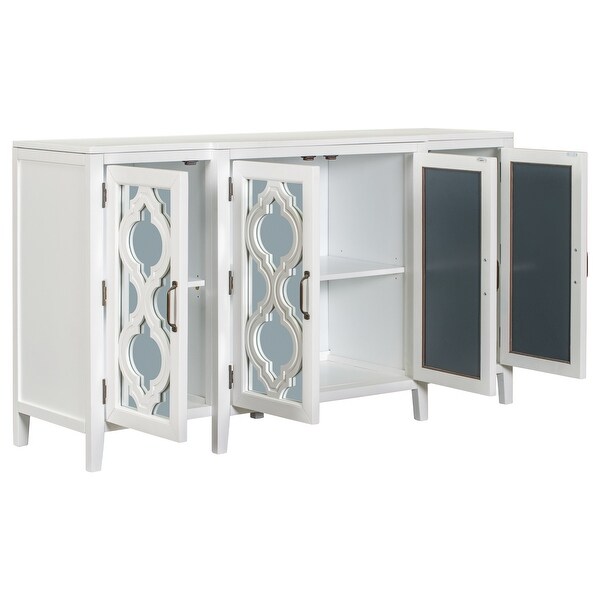 Modern Mirrored Console Table Sideboard for Living Room Dining Room