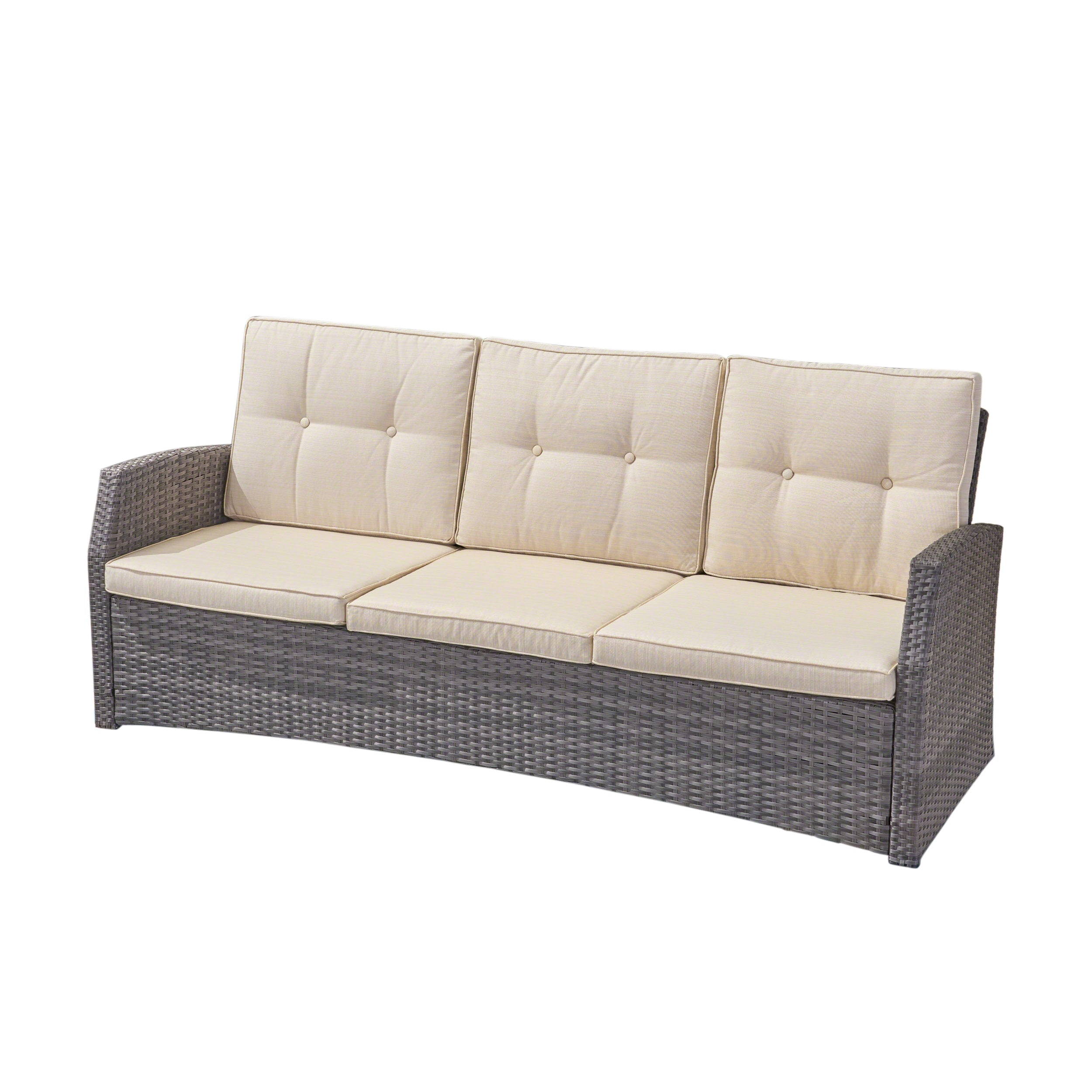 Amigo Outdoor 3 Seater Wicker Sofa