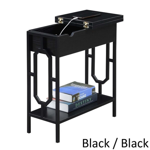 Copper Grove Hitchie Flip Top End Table with Charging Station