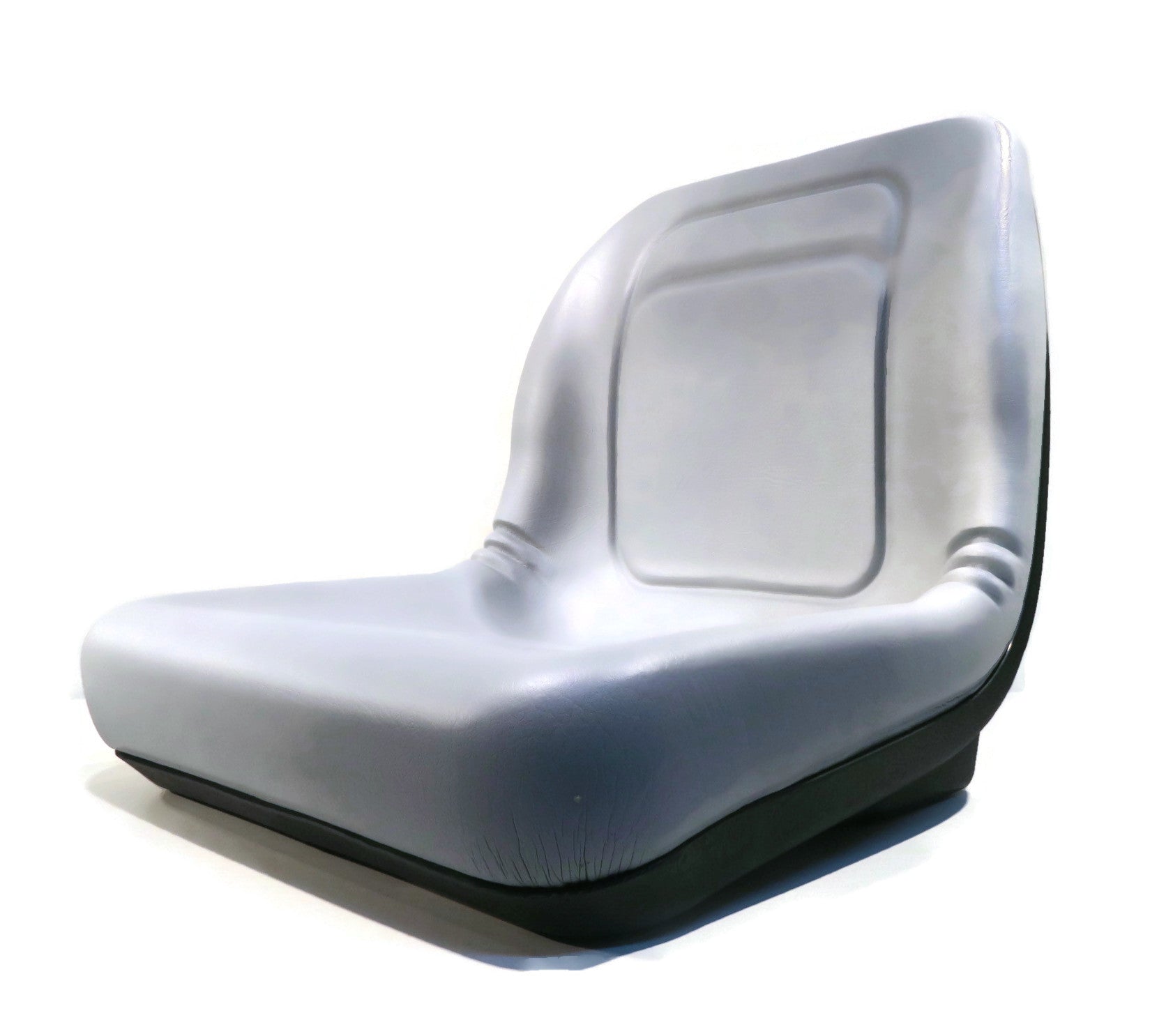 The ROP Shop | Grey High Back Seat W/ Pivot Rod Bracket for John Deere GT242 GT245 GT262 GT275