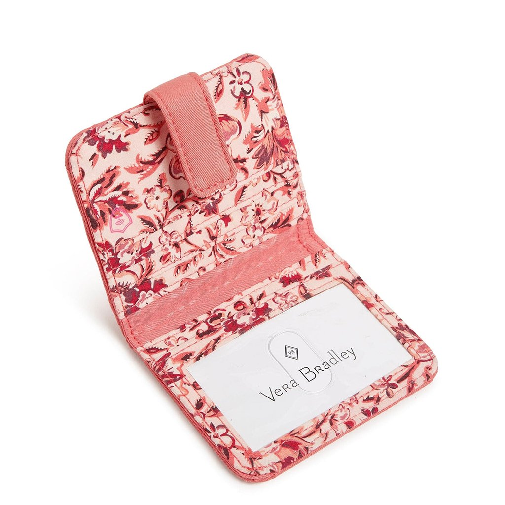 Vera Bradley  RFID Finley Small Wallet in Terra Cotta Rose