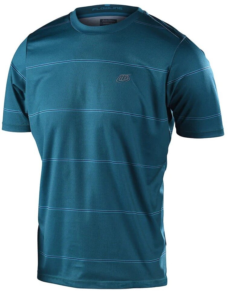 Troy Lee Designs Flowline Short Sleeve MTB Jersey - Revert - Blue - 2023