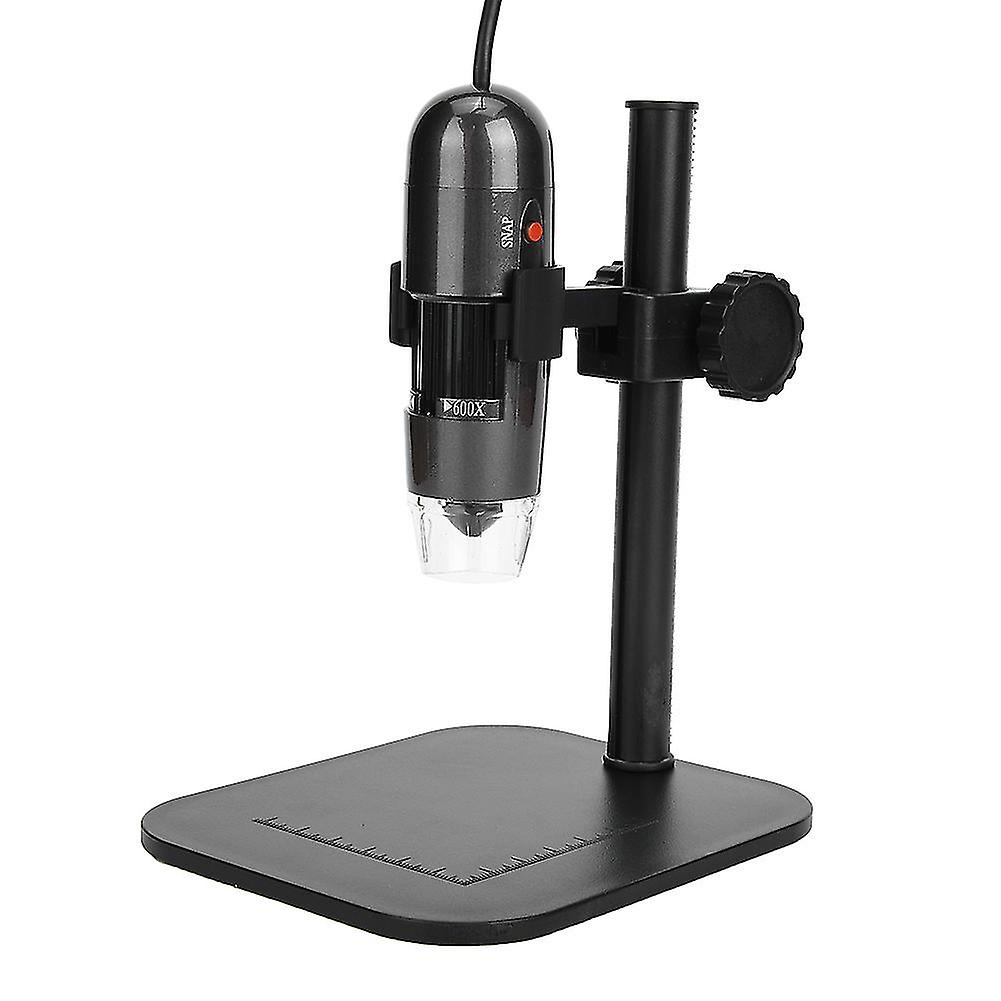 S04 8LED White Light 25X-600X USB Digital Microscope Instrument with Lifting Bracket <br>