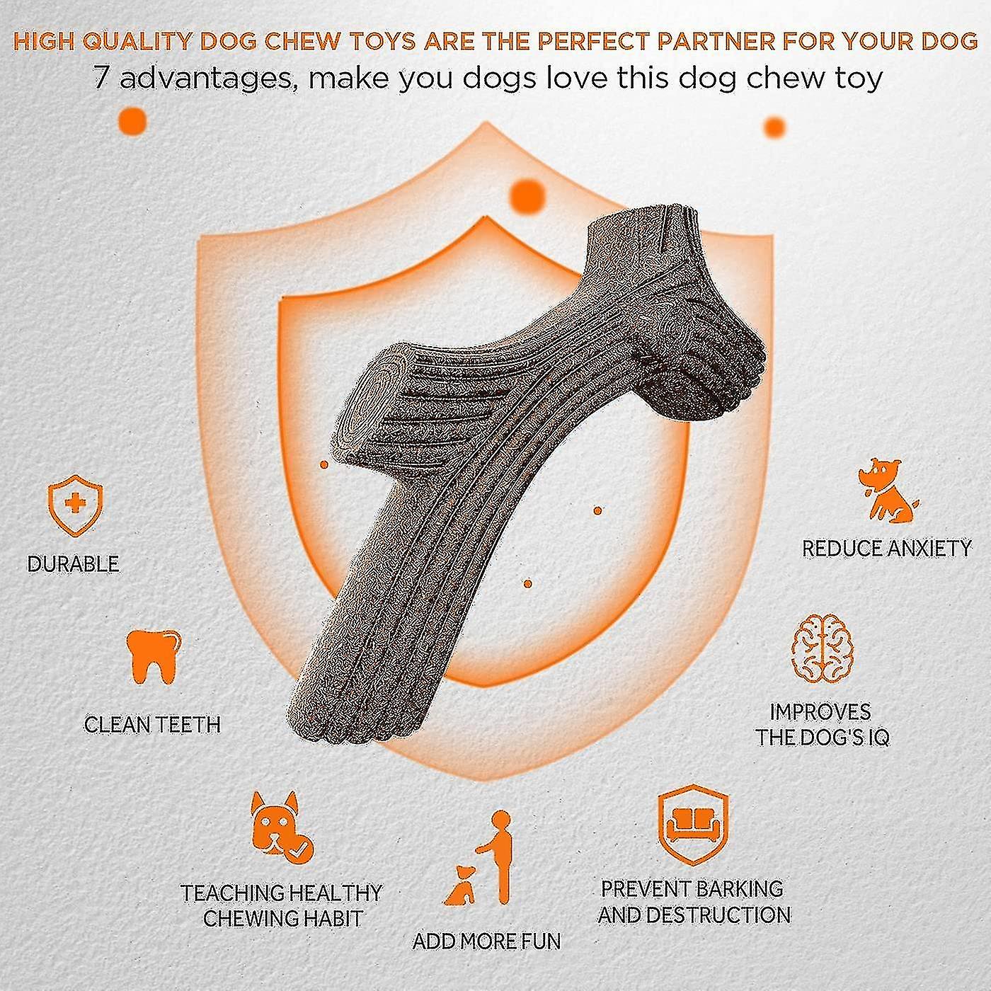 Dog Toys Indestructible， Tough Dog Toys For Aggressive Chewers - Toothbrush Dental Care For Dogs Below 30kg Birthday Gifts