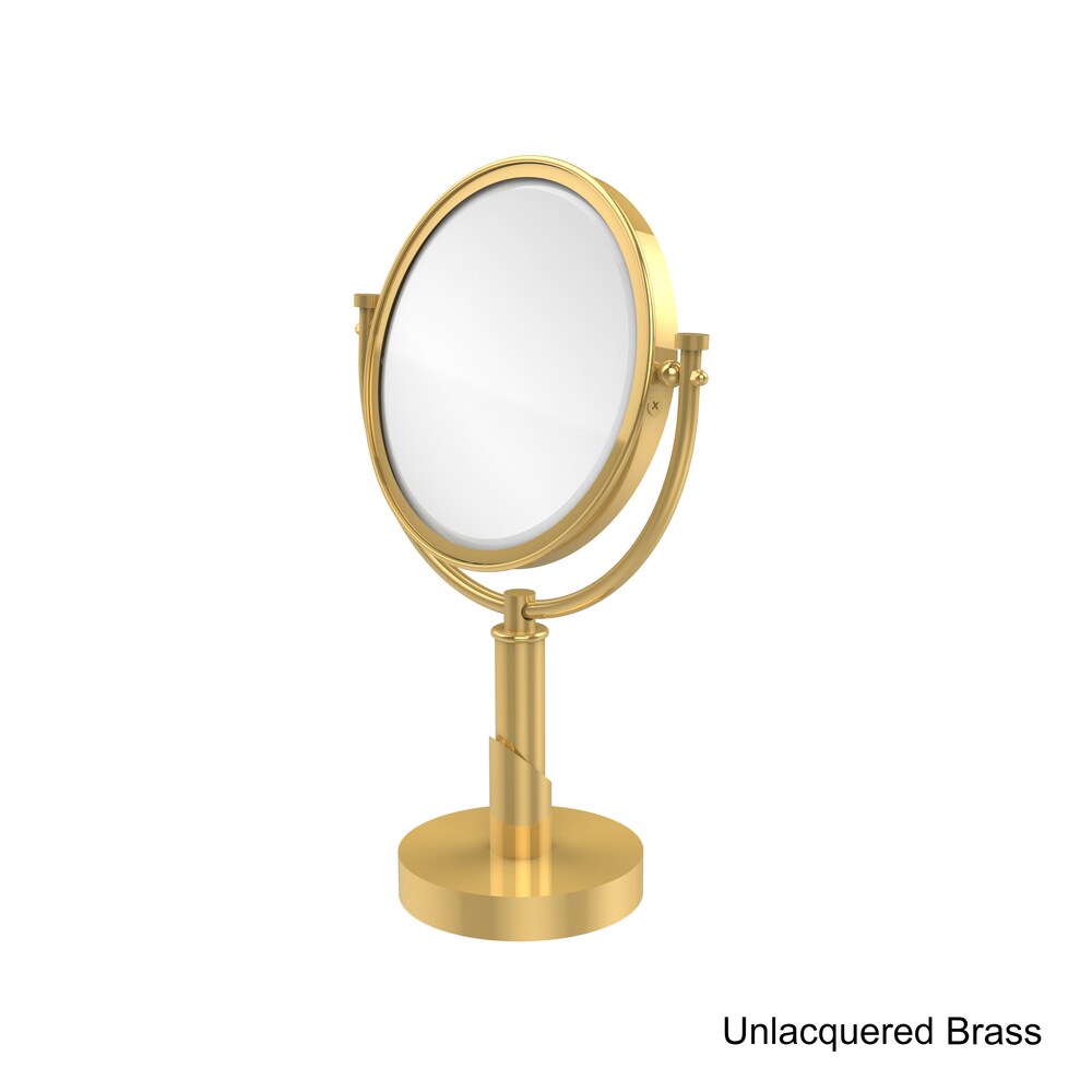 ied Brass Tribecca Collection 8 inch Vanity Top Make Up Mirror With 5X Magnification