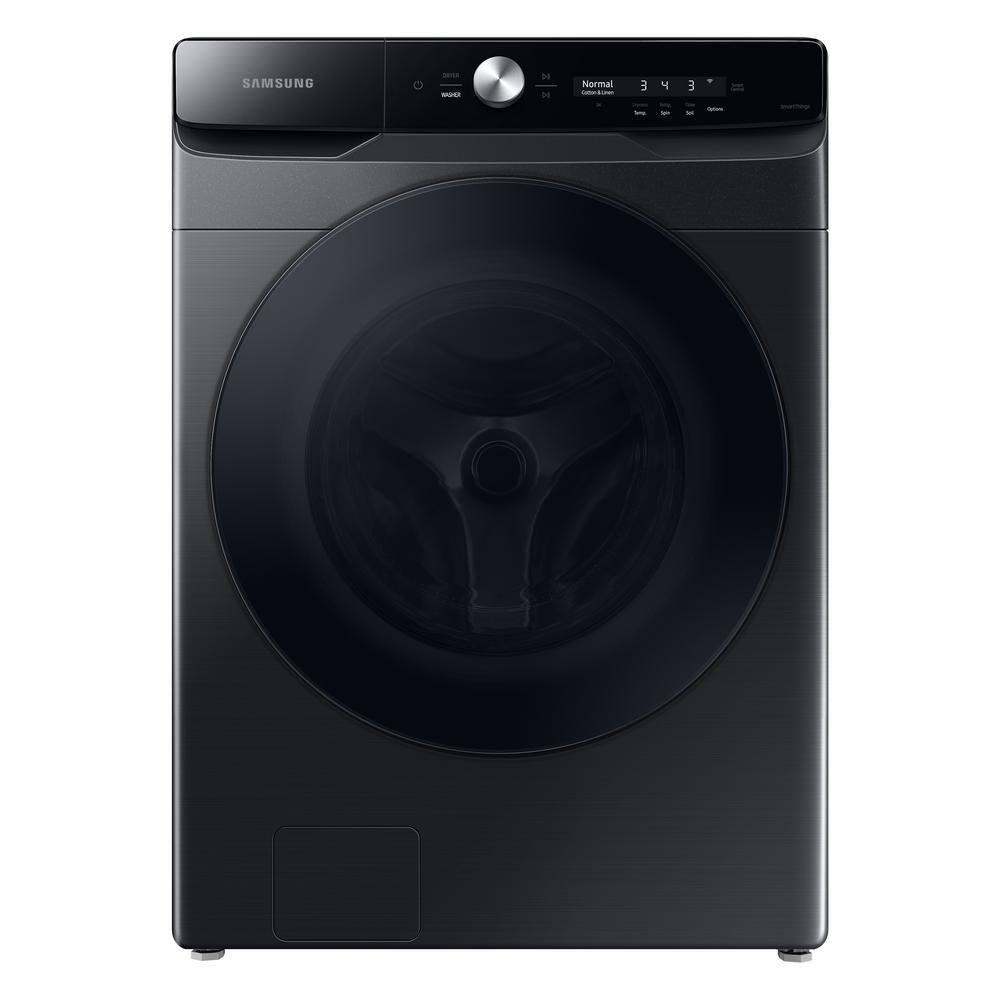  5 cu. ft. Smart High-Efficiency Front Load Washer with Smart Dial and Super Speed in Brushed Black WF50A8600AV