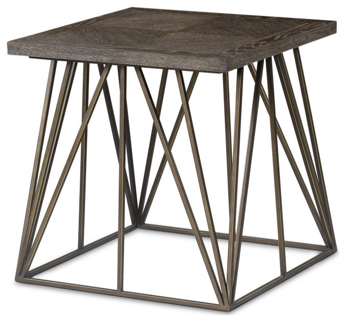 Javadi Side Table Square   Transitional   Side Tables And End Tables   by AED Luxury Home Decor  Houzz