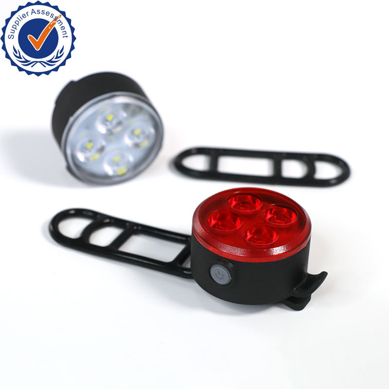 Superbsail Bright Cycling Bicycle Bike 3 LED Head Front Light 4 Modes USB Rechargeable Tail Clip Light Lamp Waterproof