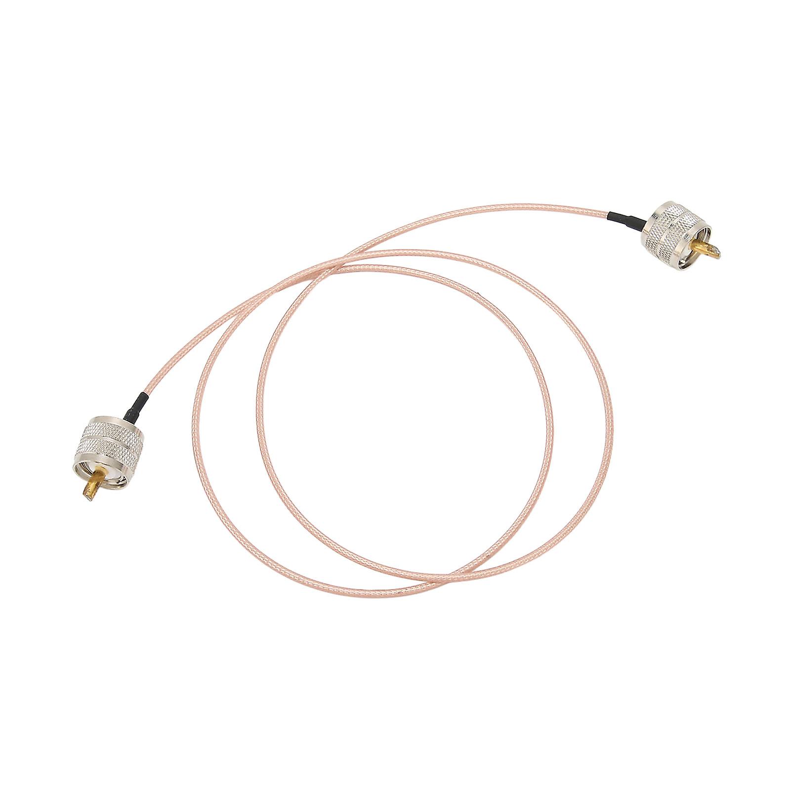 Pl259 Low Loss Coaxial Jumper Cable Stable Easy To Use Digital Coax Uhf Jumper Cable For Pl259 Connector Antennas