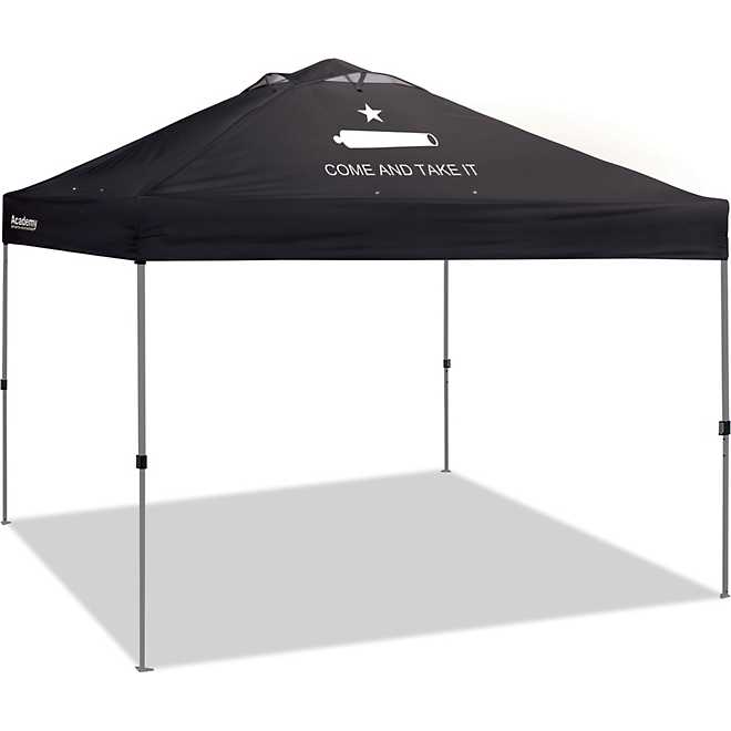 Academy Sports + Outdoors Z-Shade One Push 10' x 10' Straight Leg Come And Take It Canopy