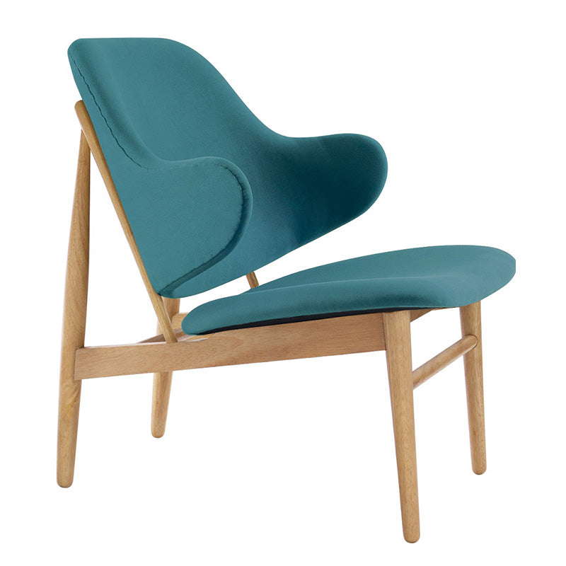 VERONIC Lounge Chair - Teal & Natural