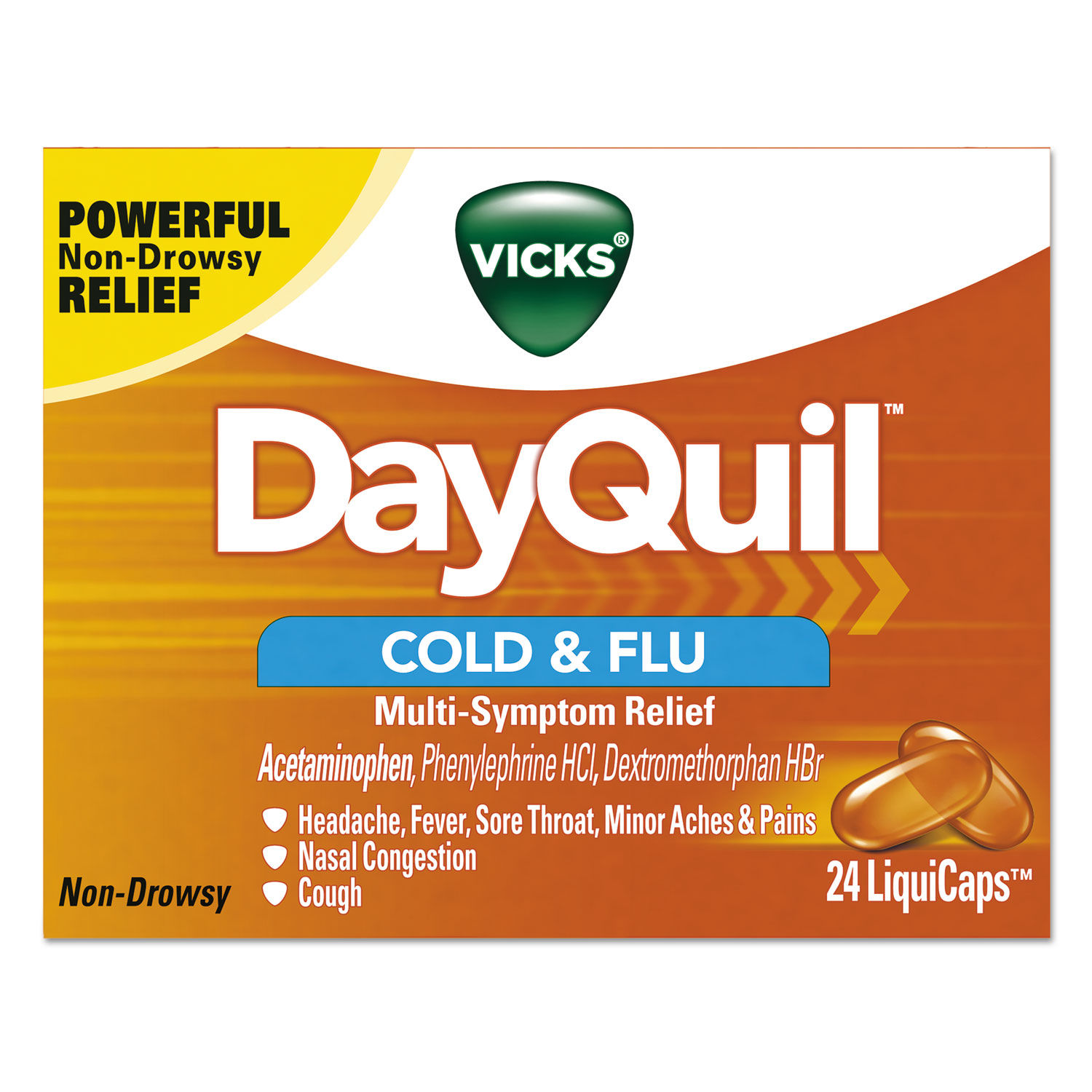 DayQuil Cold and Flu LiquiCaps by Vicksandreg; PGC01443