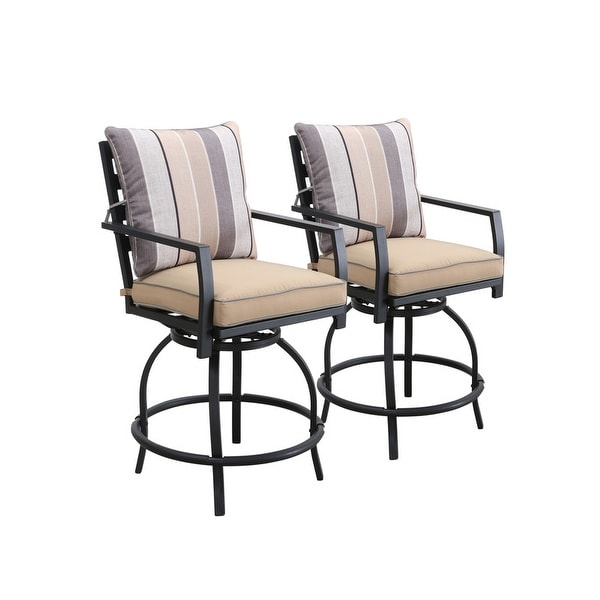 Patio Festival 5Piece Outdoor High Swivel Chair Dining Set