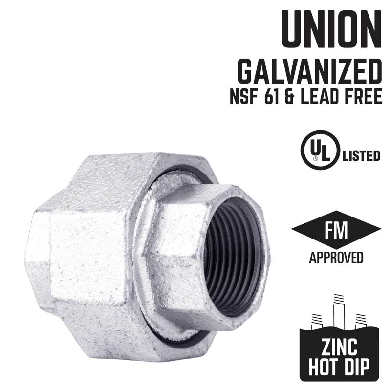 UNION GALVANIZED 2-1/2