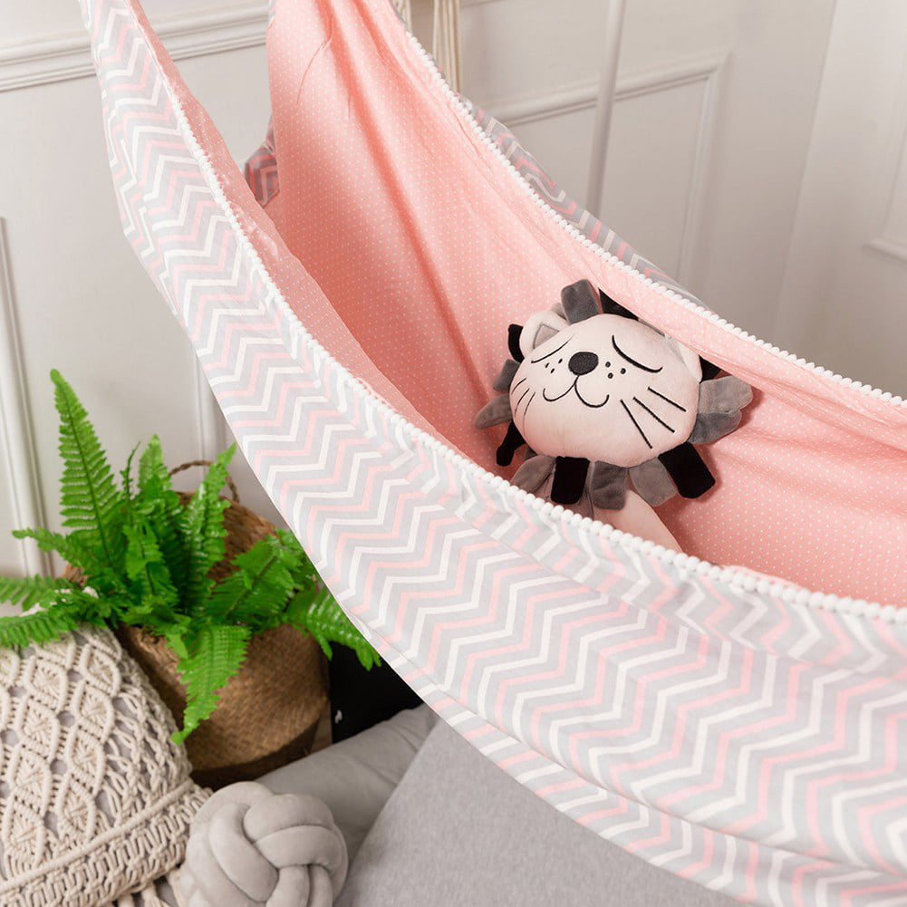 SANUME Baby Hammock Swing Baby Rocking Chair Indoor Outdoor Hanging Basket Kids Cotton Cartoon Hammock