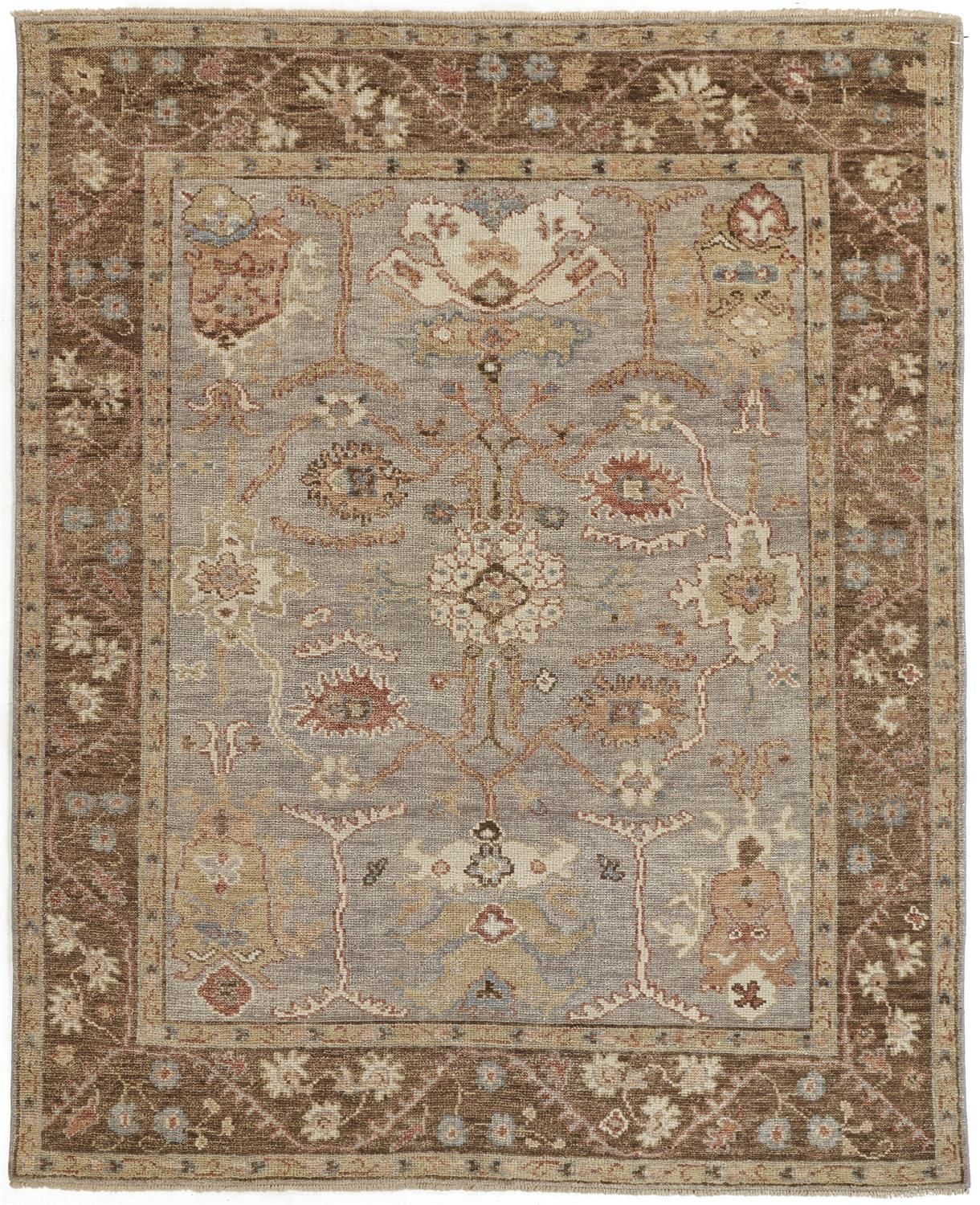 Irie Hand Knotted Gray and Brown Rug by BD Fine