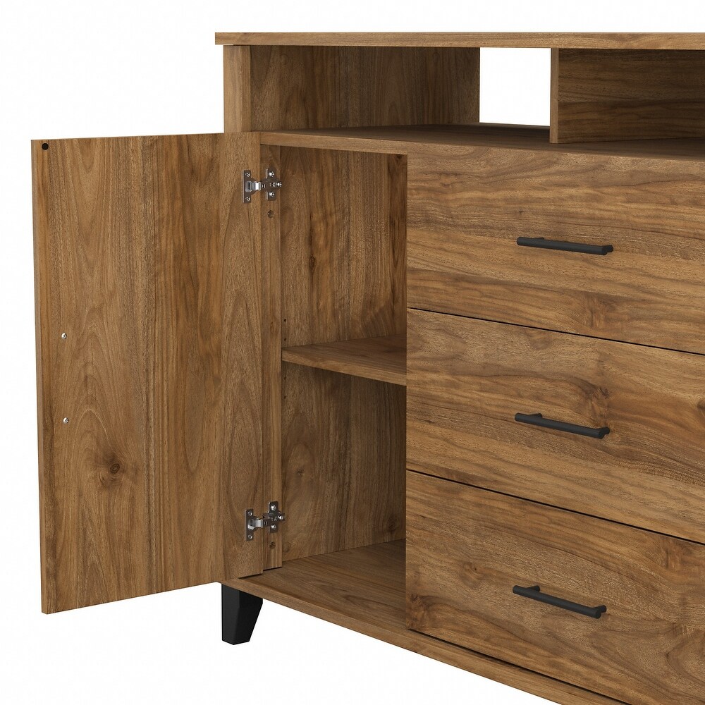 Somerset Tall Sideboard Buffet Cabinet by Bush Furniture