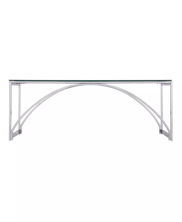 Southern Enterprises Arabelle Glass Top Cocktail Table