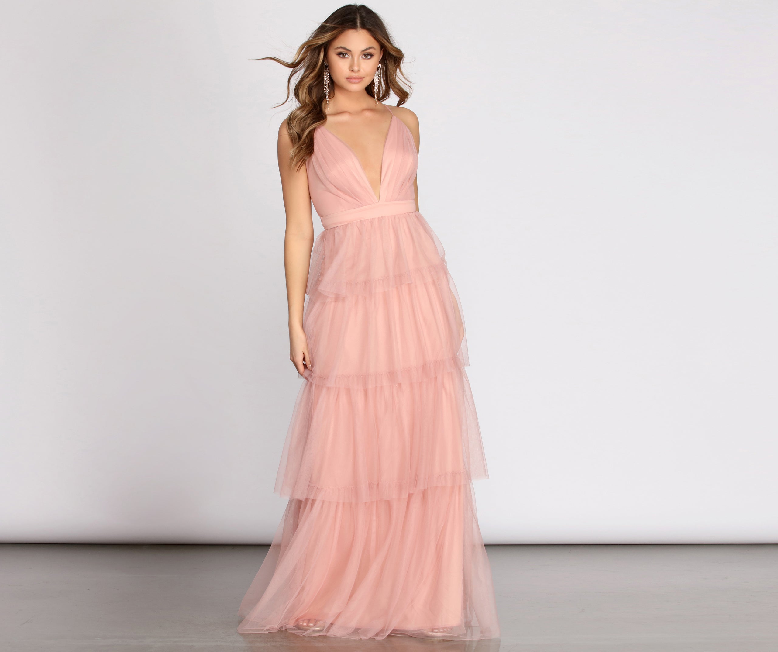 Perrie Formal Layered Tulle Dress