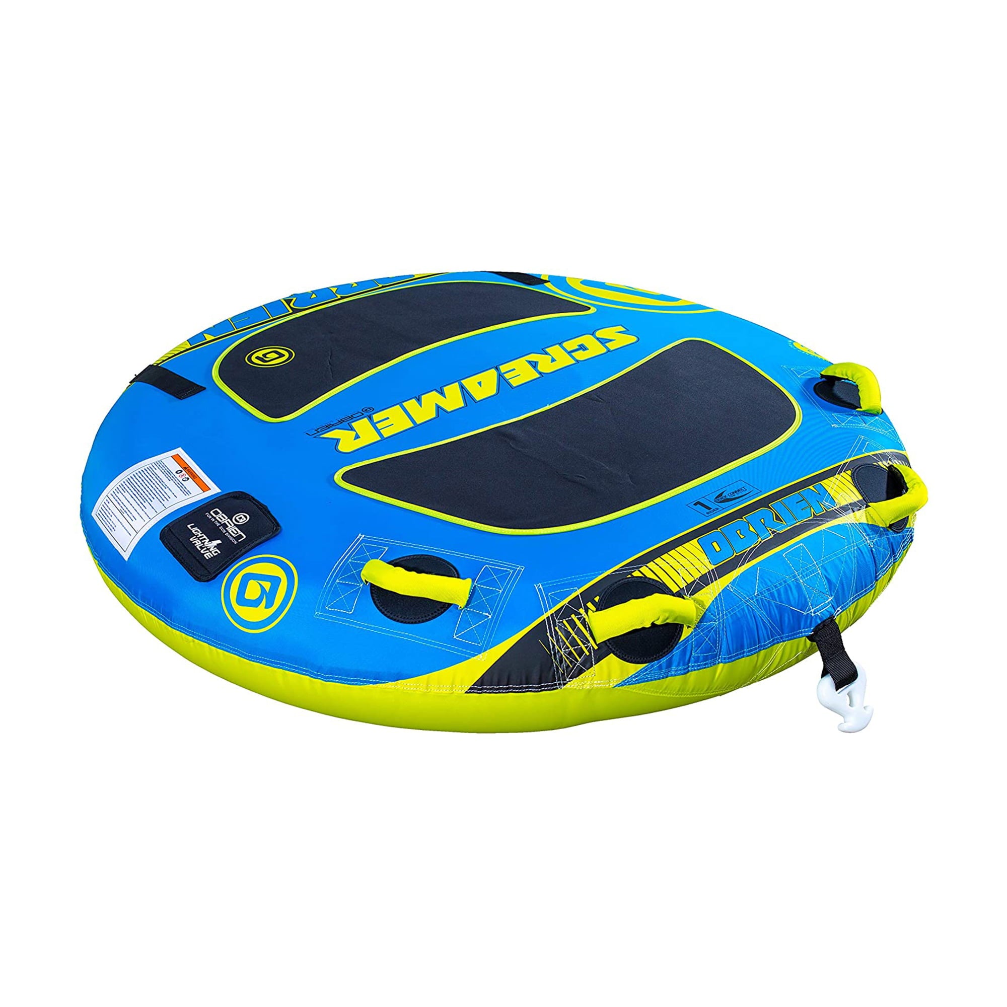 O'Brien Screamer 1 Person Inflatable Towable Water Sports 60 In Tube