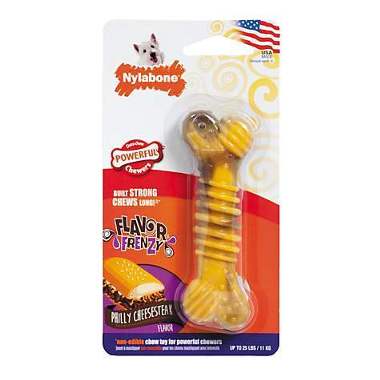 Nylabone DuraChew Flavor Frenzy Cheesesteak Flavored Bone Dog Toy