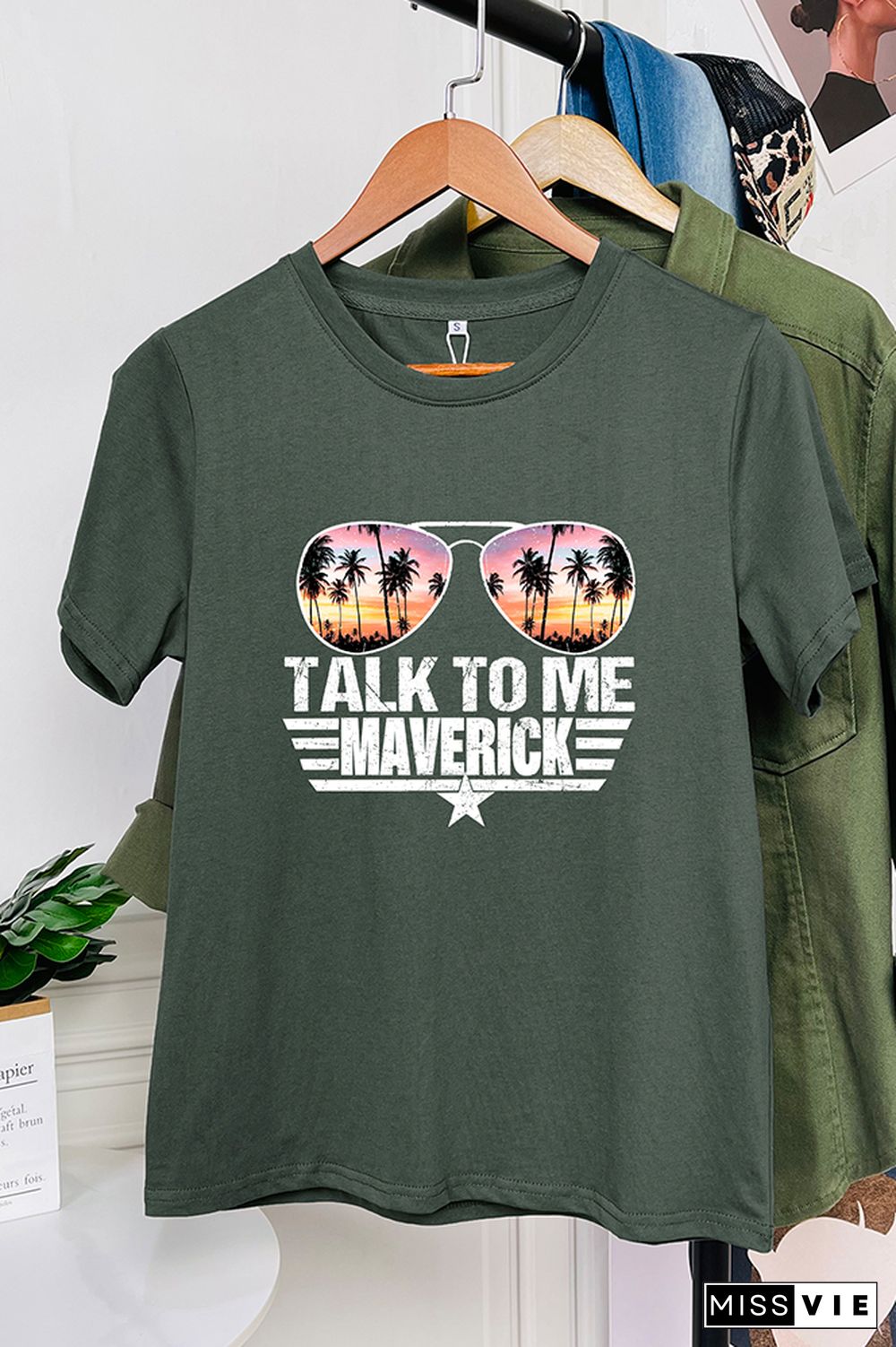 Talk To Me Goose Graphic Tee Short Sleeves Wholesale