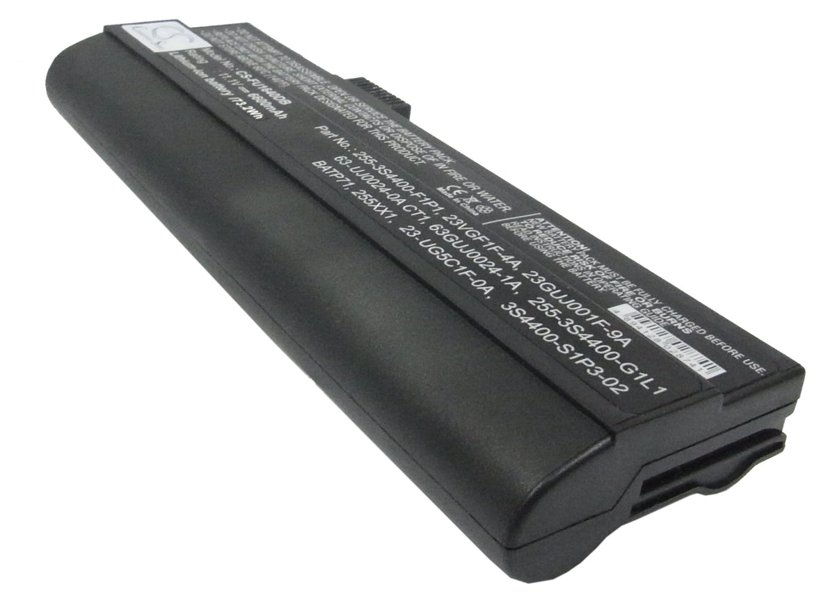 Averatec 5500 6100A 6110 6600mAh Replacement Battery BatteryClerkcom Laptop and Notebook