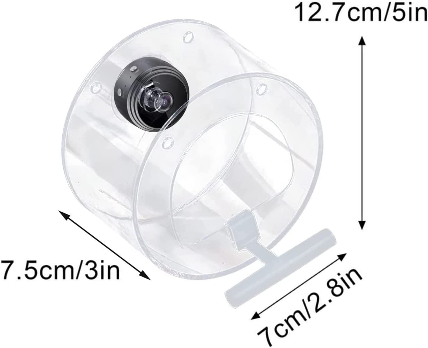 HOUFIY Bird Feeder with Camera，1080P Night Version Camera for Outdoor Bird Watching Photos