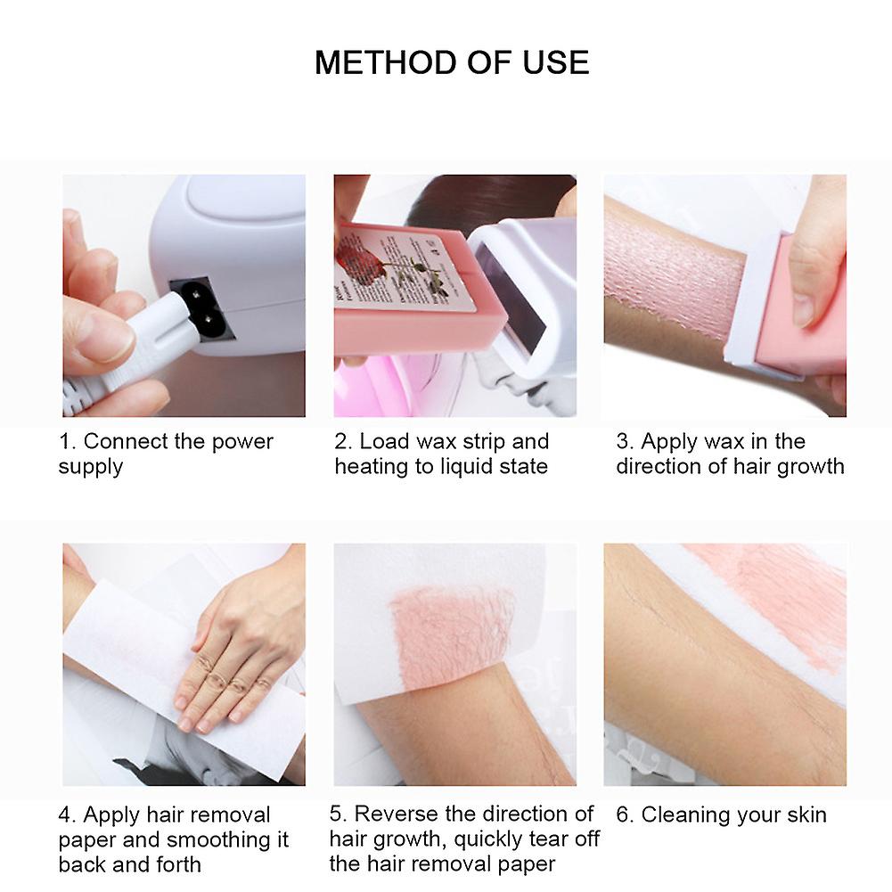 Hair Removal Wax Heater With 200g Hair Removal Wax 100pcs Hair Removal Paper110v Us Plug