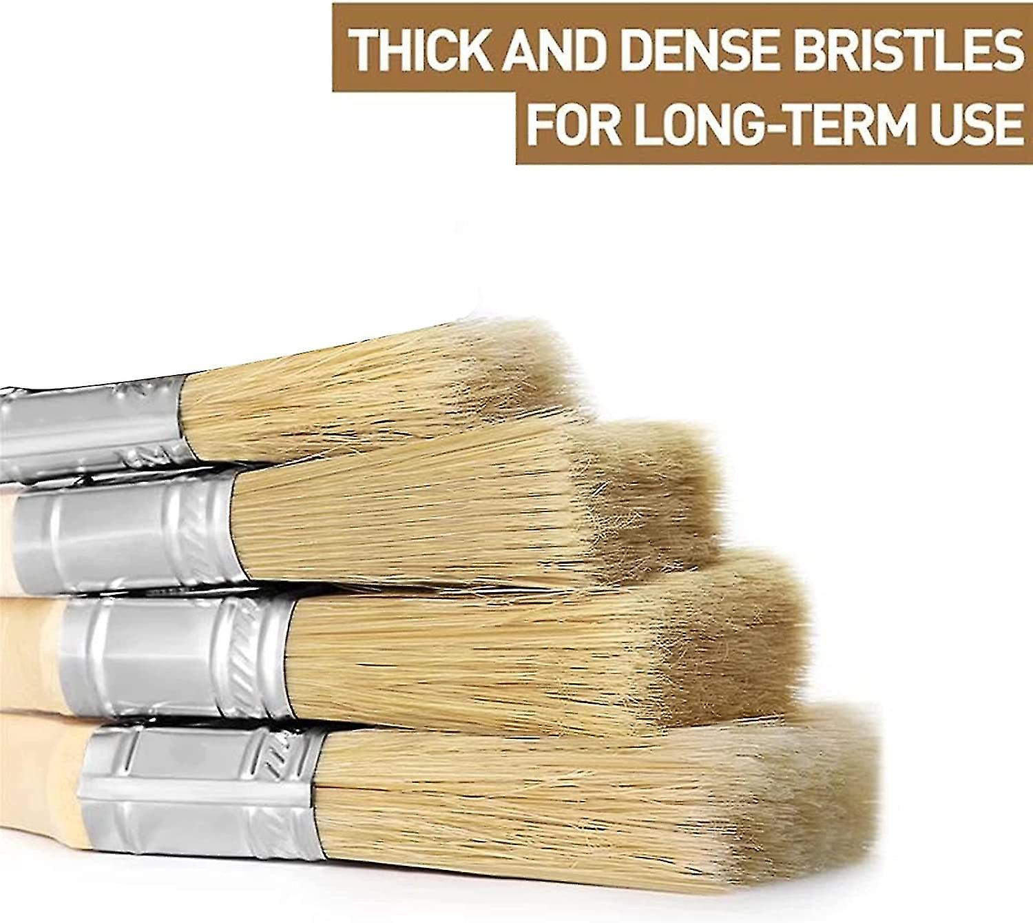 Paint Brush 4 Pcs Paint Brushes Painter Chip Flat Brushes With Wooden Handle Flat Bristle Paint Brushes1