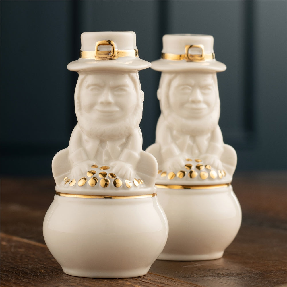 Belleek Classic Leprechaun Salt & Pepper