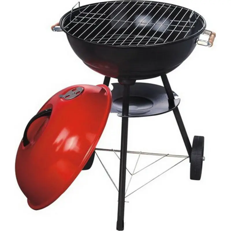 Outdoor BBQ Grill With Wheeled Household Folding Non smoking Cylinder Indoor  customized Charcoal Grill