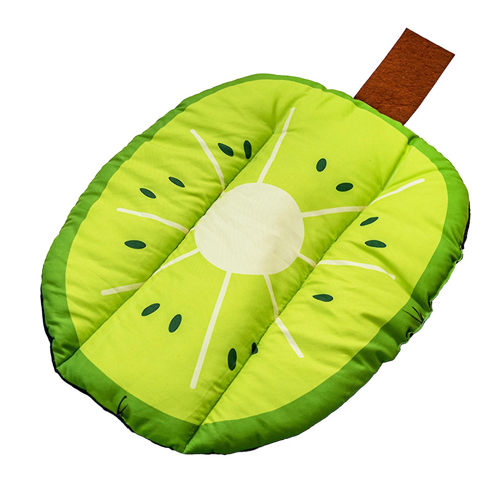 Pet Cushion HD Print Cute Soft Comfortable Universal Pet Bed Dog Mat for Home Outdoor Kiwi Fruit