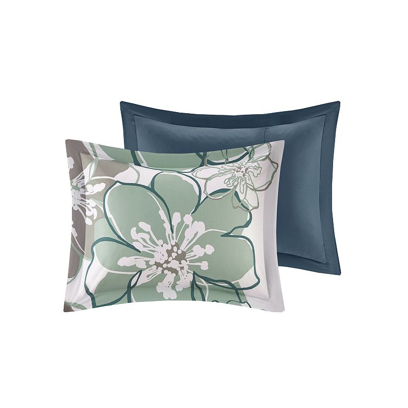 Mi Zone Mackenzie 3-piece Floral Comforter Set with Throw Pillow