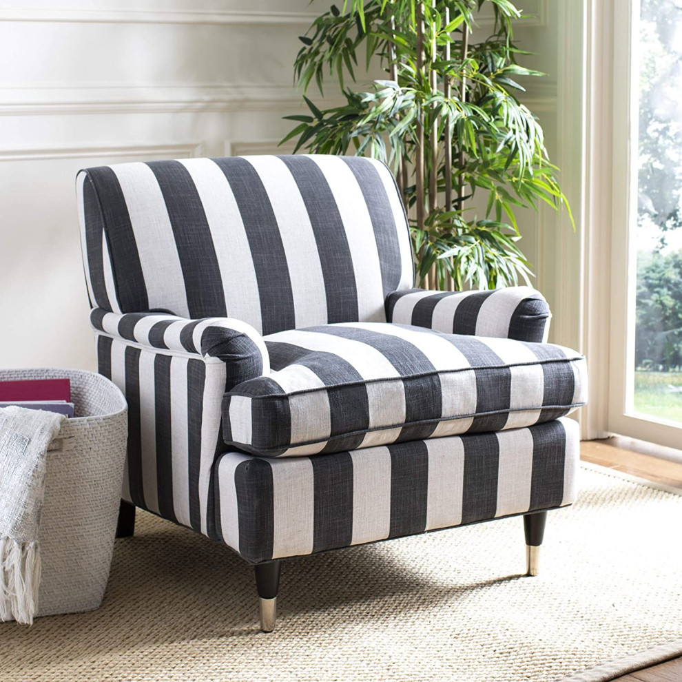 Modern Black/White Club Chair   Transitional   Armchairs And Accent Chairs   by Imtinanz  LLC  Houzz