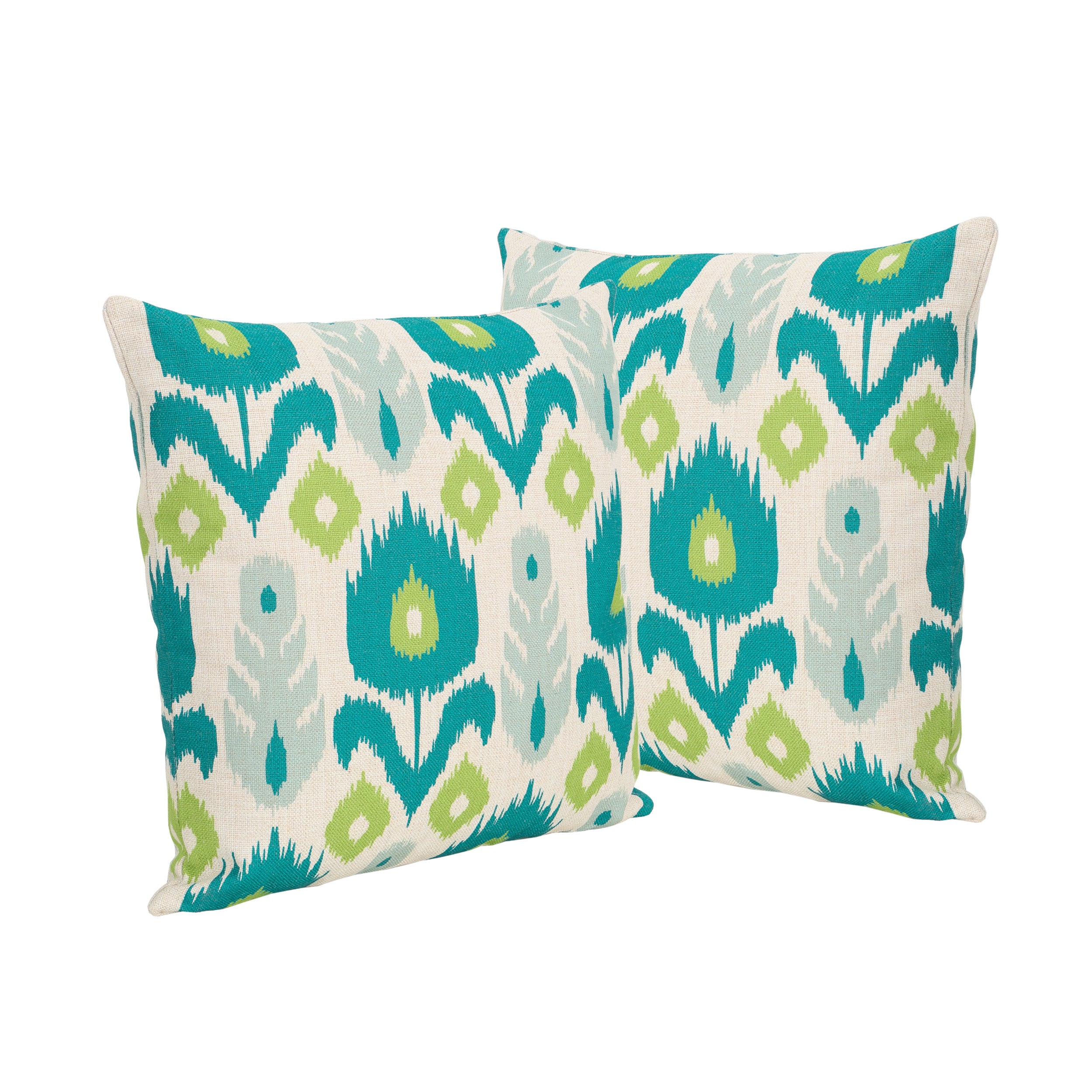 Diego Outdoor 18-inch Water Resistant Square Pillows (Set of 2)