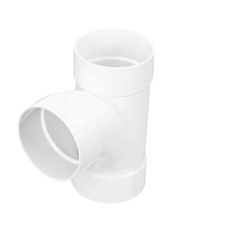 NDS PVC SD Sanitary Tee 4 in. Hub X Hub X Hub Fitting 4P09C