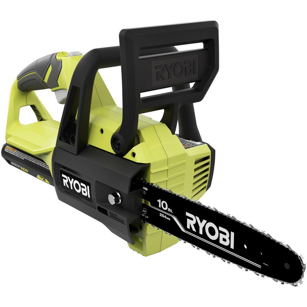 RYOBI 40V 10 in. Battery Powered Chainsaw with 2.0 Ah Battery and Charger RY40570