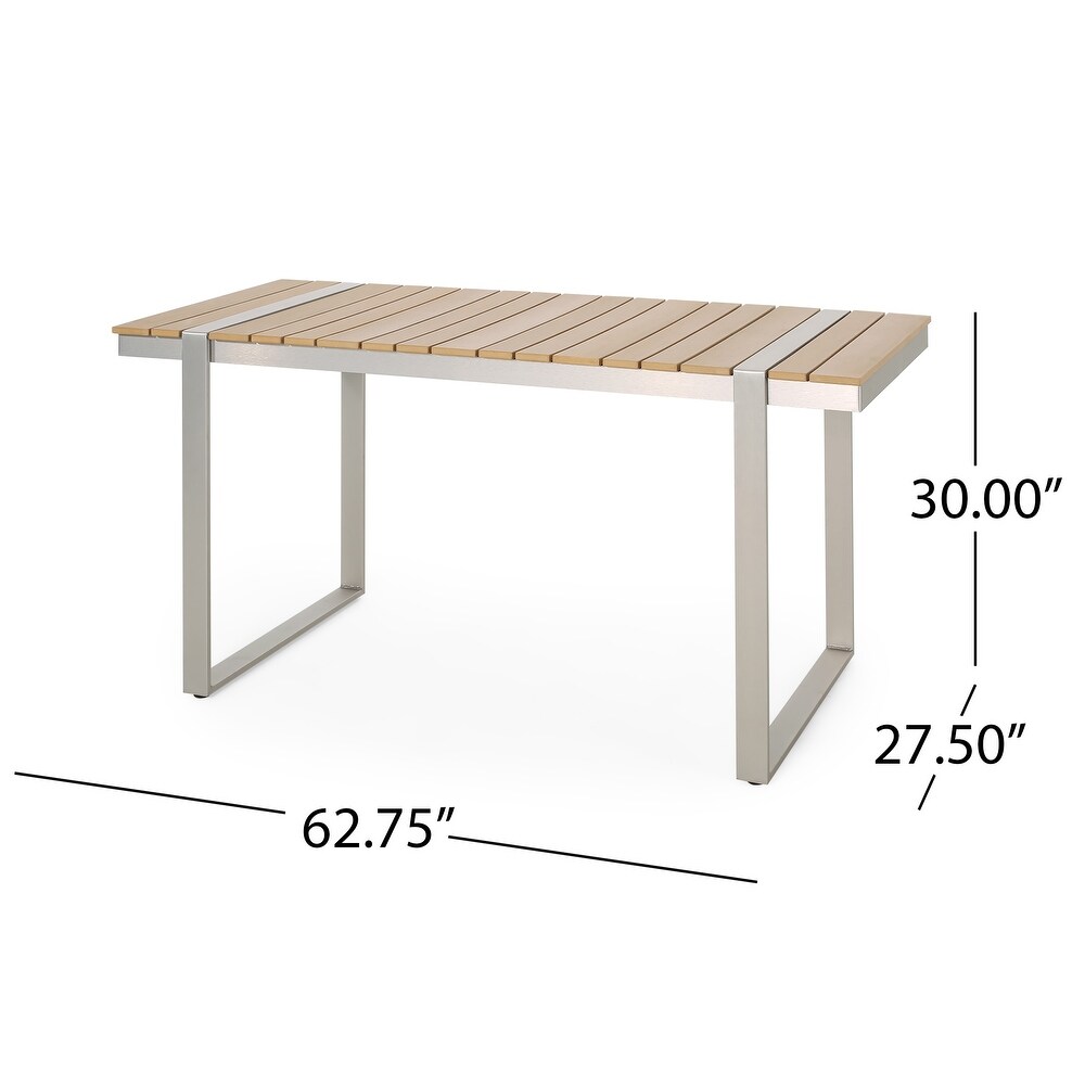 Colfax Outdoor Aluminum Outdoor 7 Piece Dining Set by Christopher Knight Home