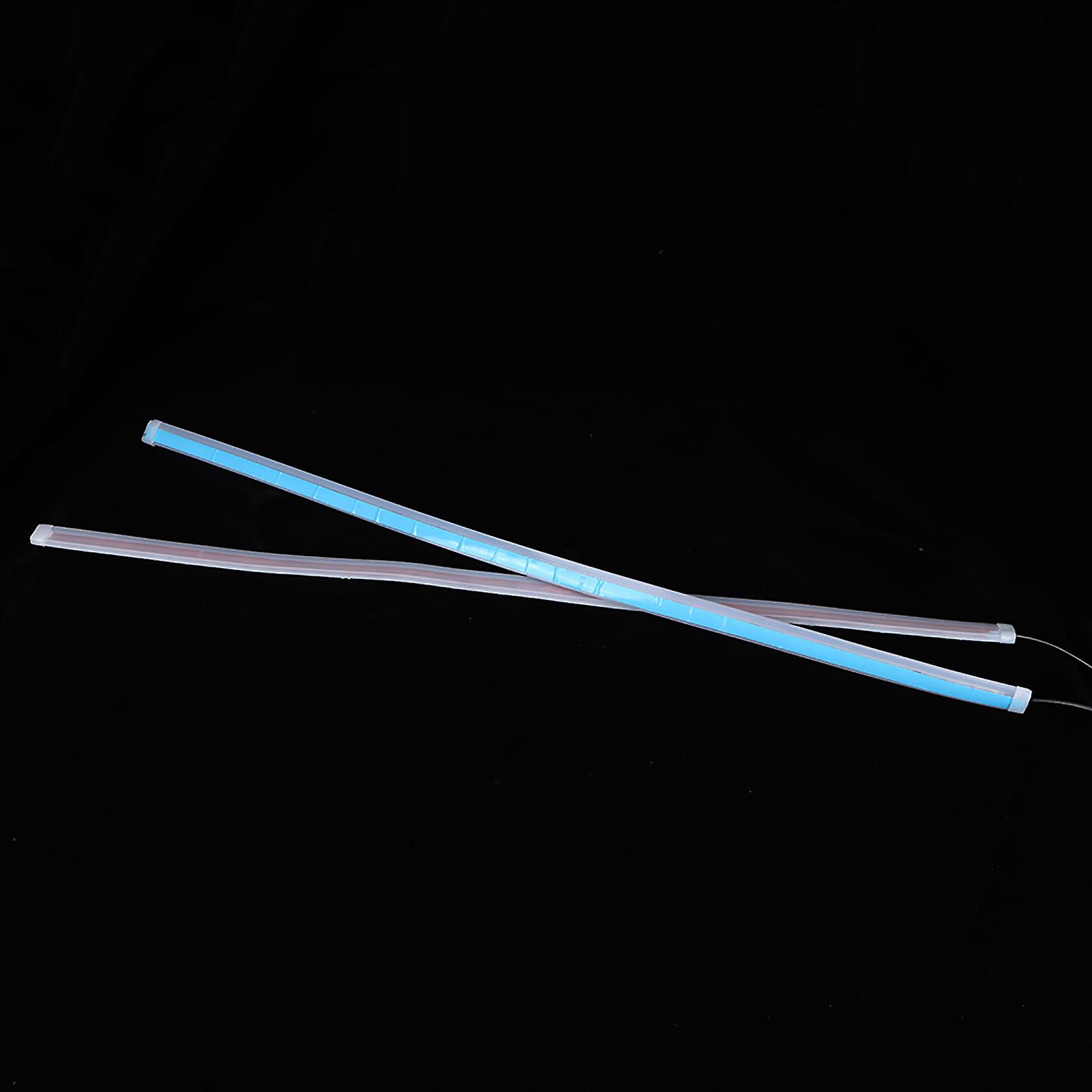 Dynamic Flowing Led Turn Signal Lamp Daytime Running Light Ice Blue Yellow Dual Colors60cm / 23.6in