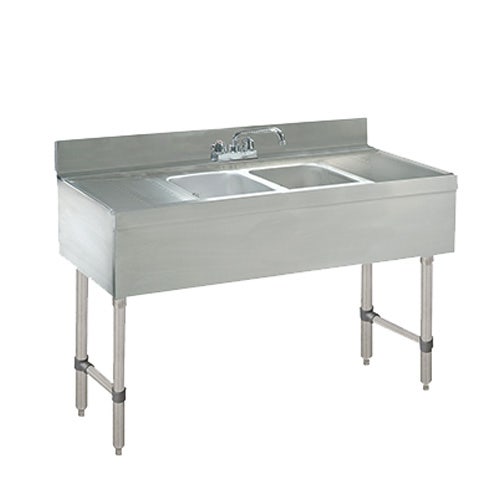 Advance Tabco CRB-42C Underbar Basics Sink Unit， 2-Compartment， 48