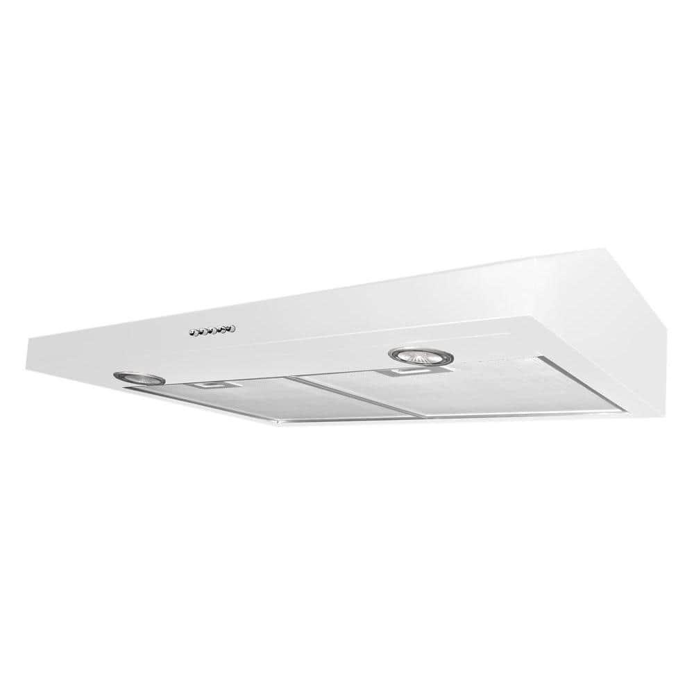 Ancona Slim Plus 30 30 in UnderCabinet Range Hood in White