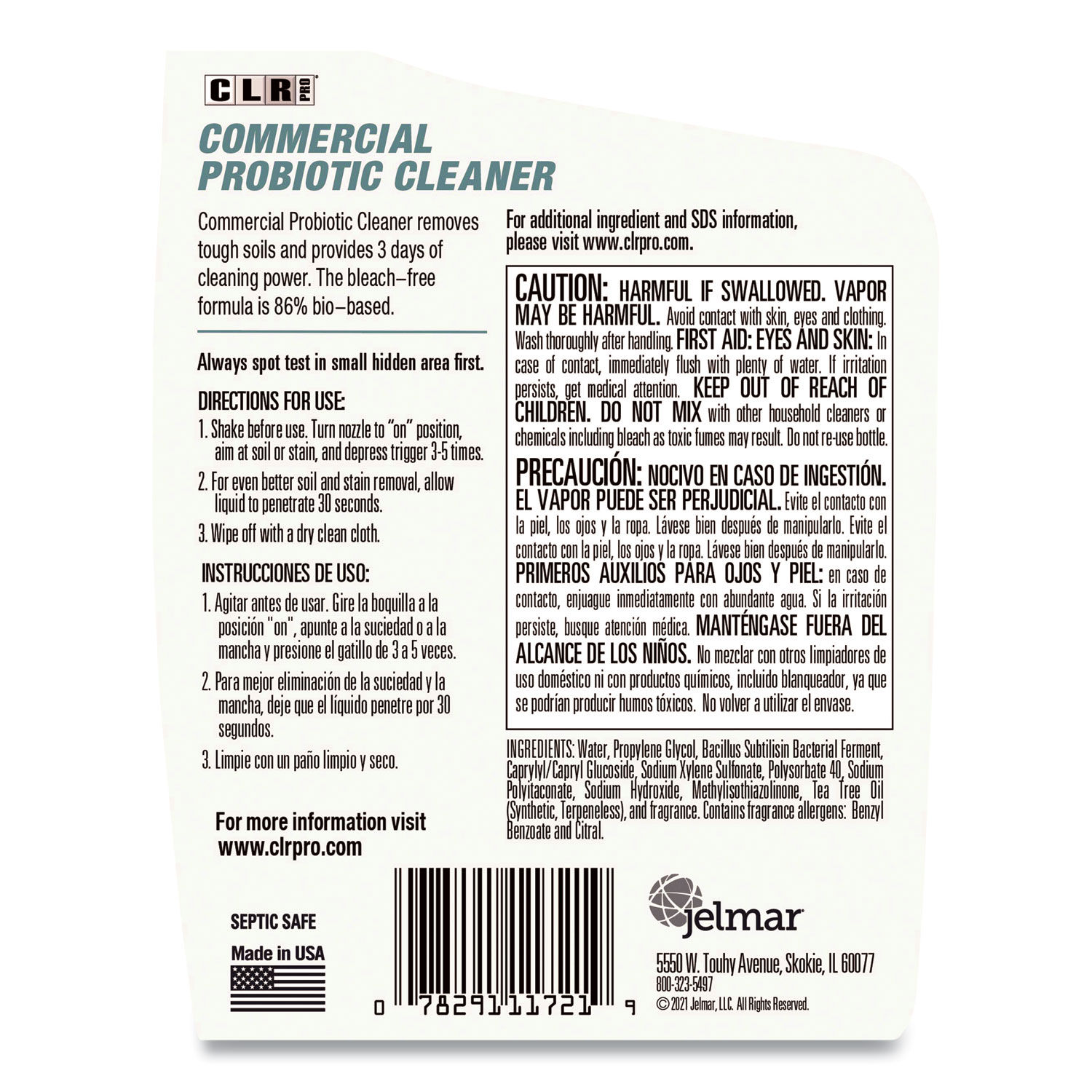 Commercial Probiotic Cleaner by CLRandreg; PRO JELFMCPC326PRO