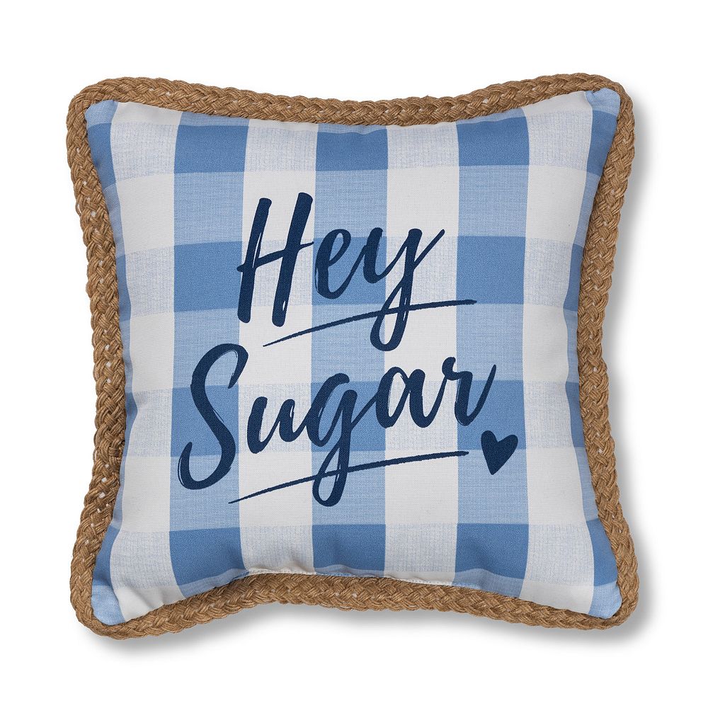 Sonoma Goods For Life? Gingham Hey Sugar Indoor Outdoor Pillow