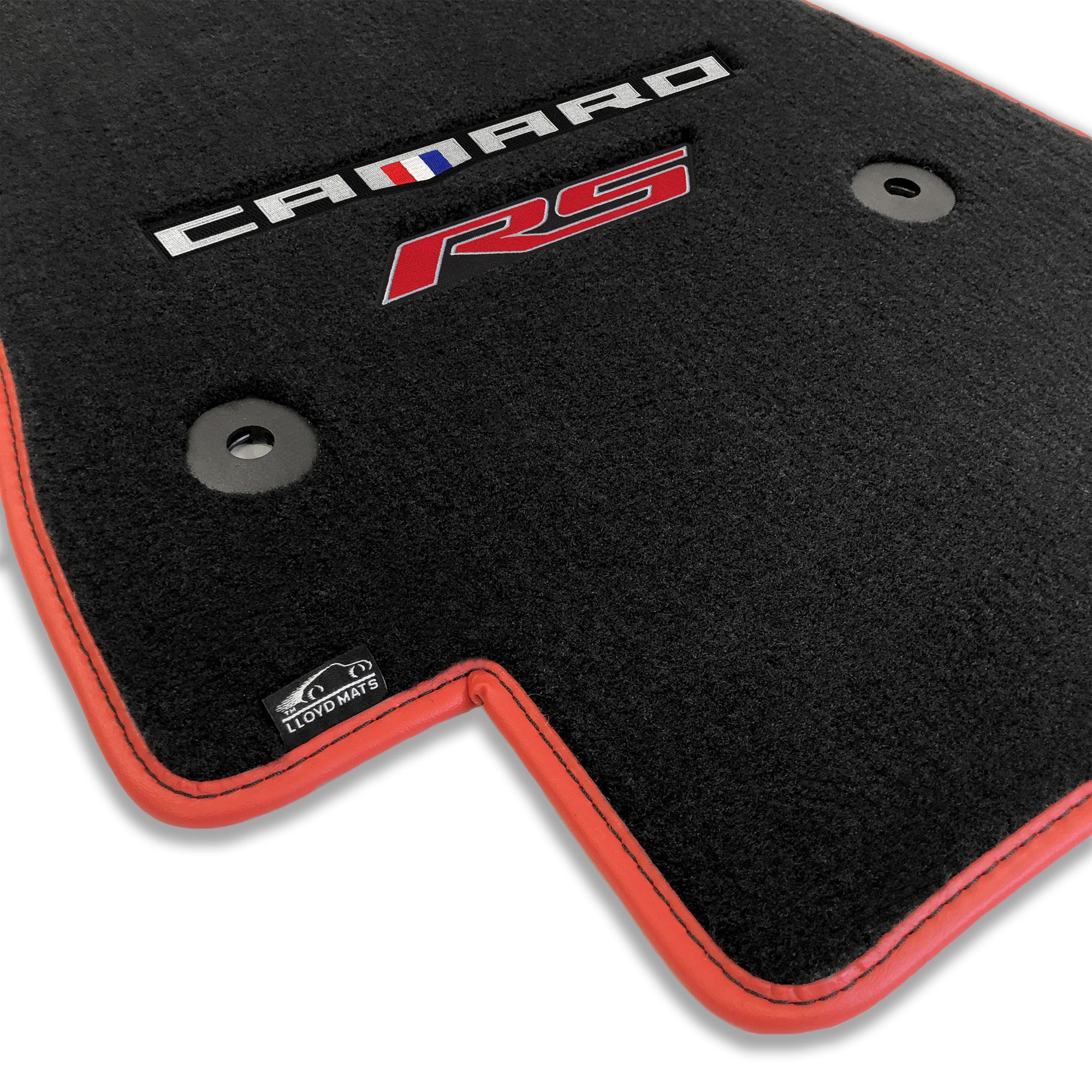 Lloyd Mats Custom Fit Floor Mats for Chevy Camaro 2016-ON LogoMat 2Pc Set Charcoal